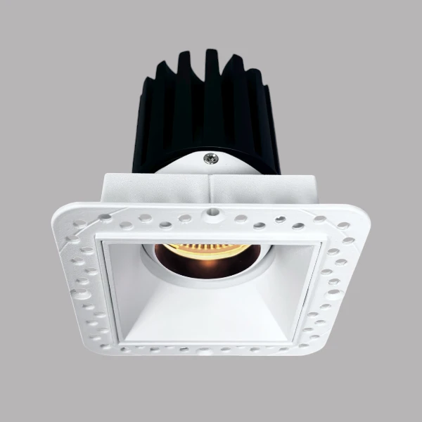Trimless Square GU10 Downlight , adjustable GU10 downlight , modern recessed downlight Supplier | Sincerelux